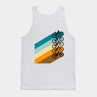 Retro Rainbow Mountain Bike Tank Top